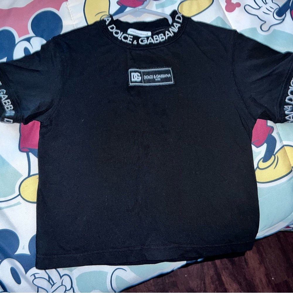 Black D&G toddler boys shirt